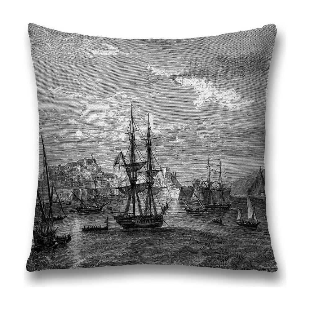 Изображение товара Декоративная наволочка JoyArty сл_32870 45х45 см серый черный белый