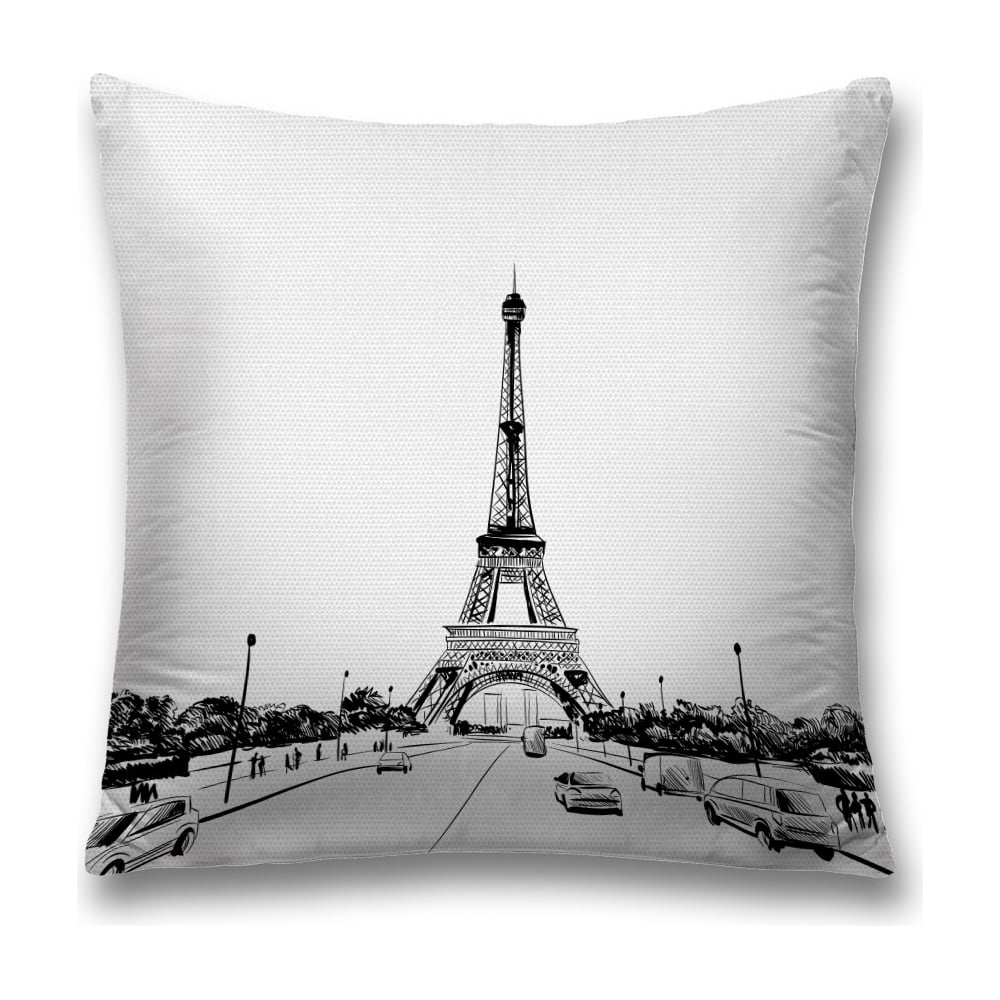 Изображение товара Декоративная наволочка JoyArty sl_17729 45х45 см черный и белый полиэстер уютный дизайн