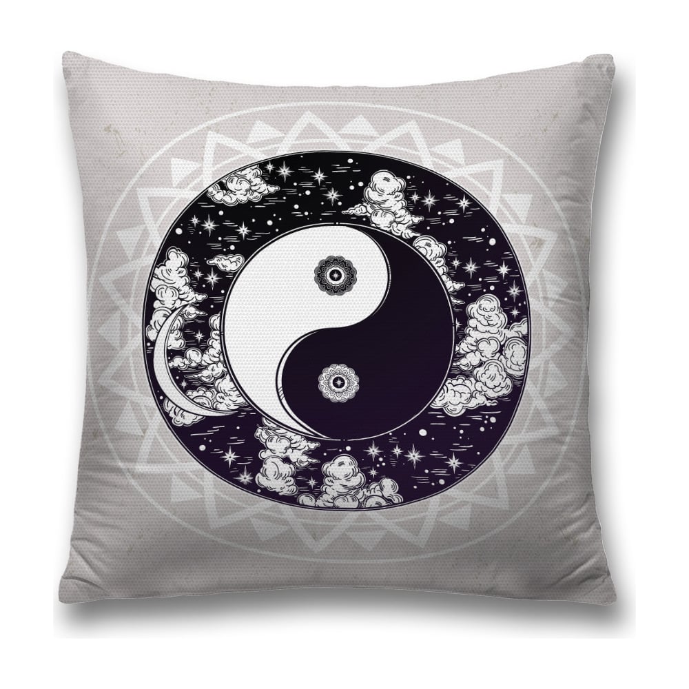 Изображение товара Декоративная наволочка JoyArty sl_17339 черно-белая 45х45 см