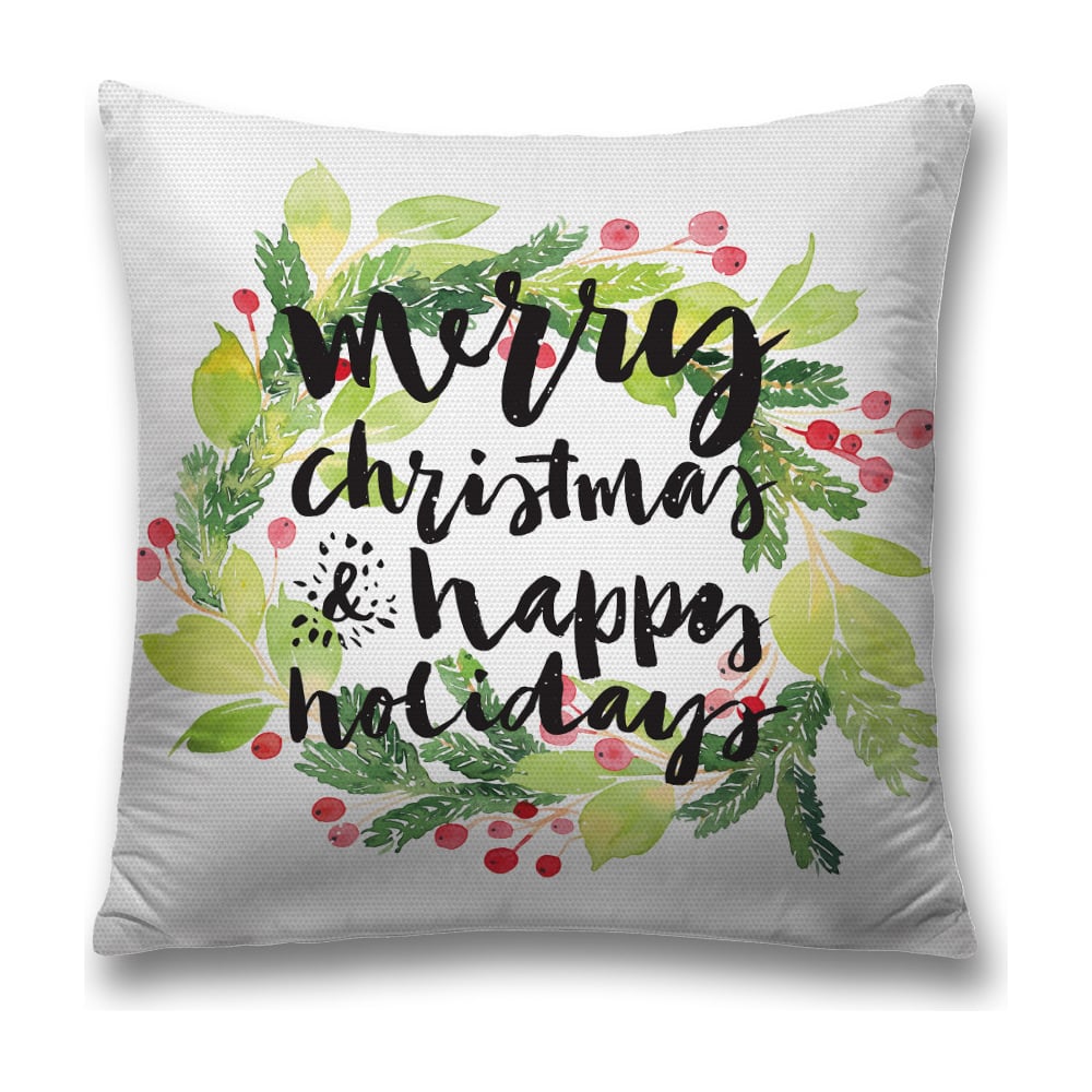 Изображение товара Декоративная наволочка JoyArty sl_19384 45х45 см белая и зеленая