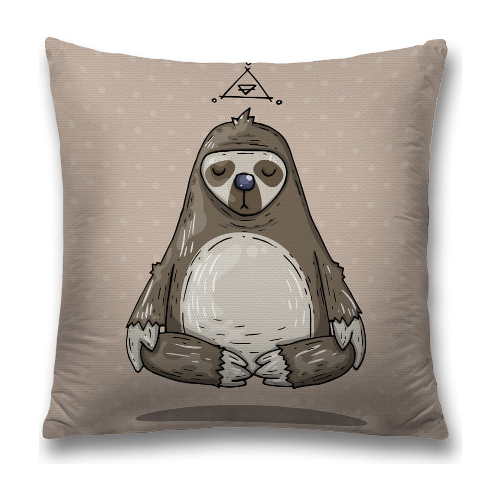 Изображение товара Декоративная наволочка JoyArty 45x45 см бежевый серый темно-серый полиэстер