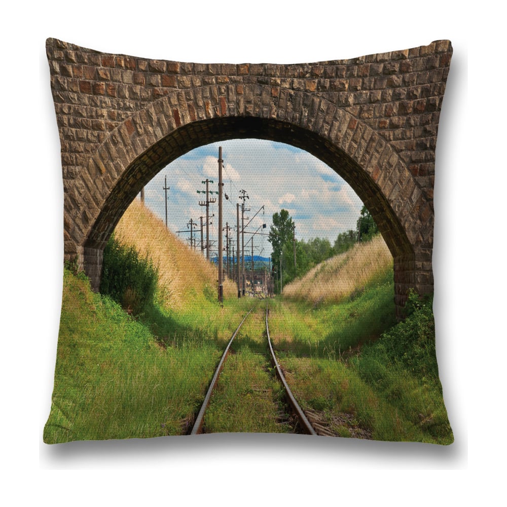 Изображение товара Декоративная наволочка JoyArty sl_17484 45х45 см коричневая-зеленая