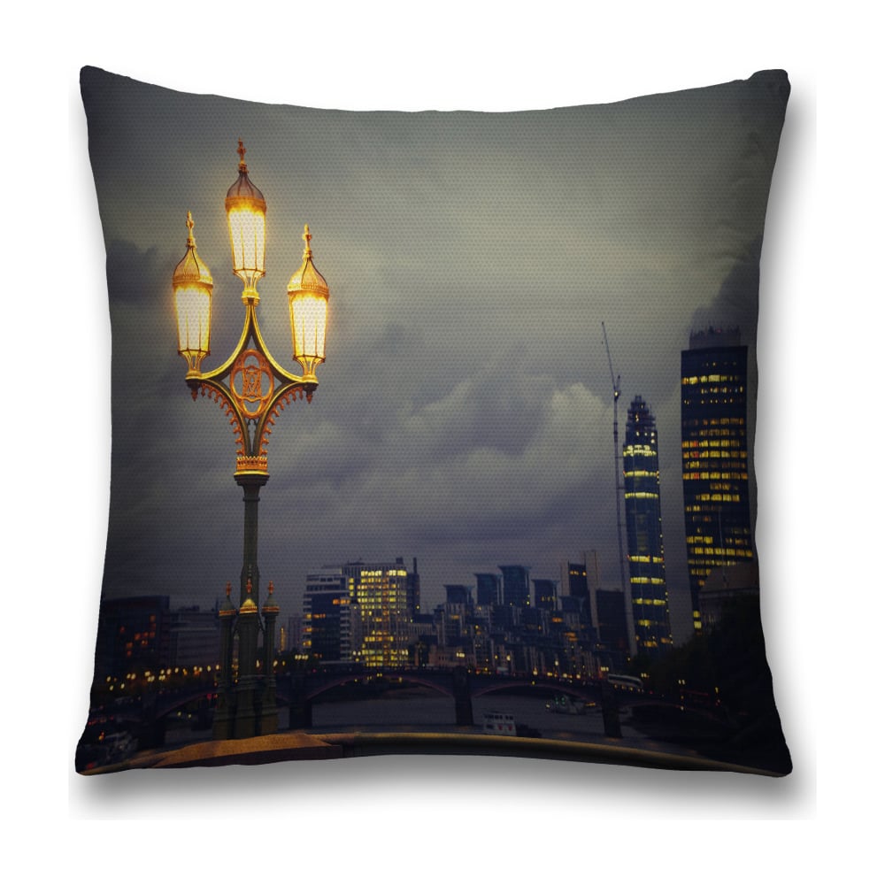 Изображение товара Декоративная наволочка JoyArty sl_38818 45x45 см полиэстер серый желтый черный