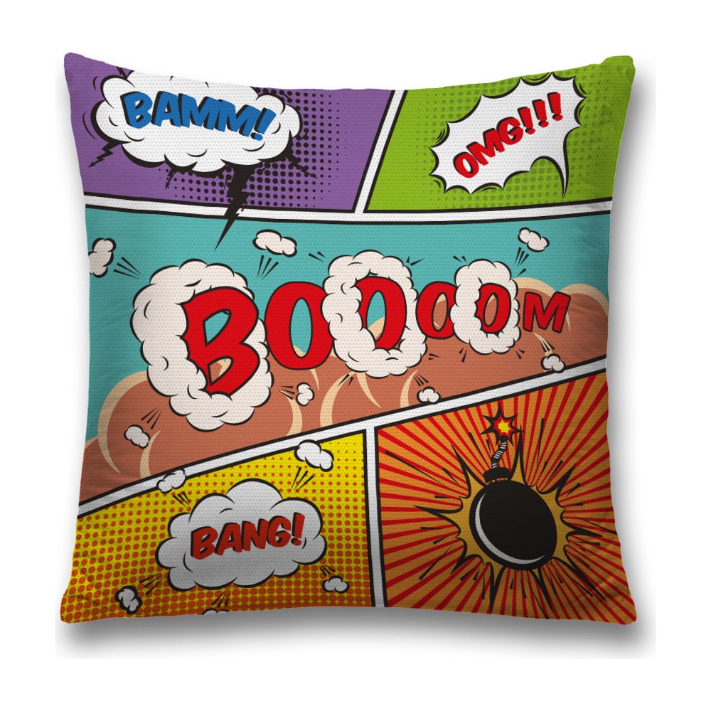 Изображение товара Декоративная наволочка JoyArty 45х45 см полиэстер в черном, красном, желтом цвете