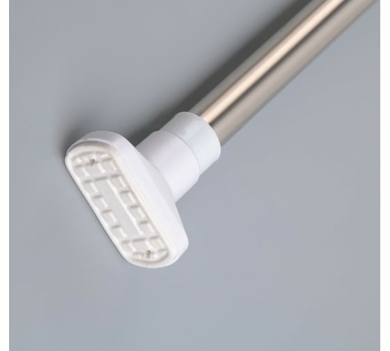 Изображение товара Карниз для ванной Доляна усиленный нержавеющая сталь 110-200 см 2515991