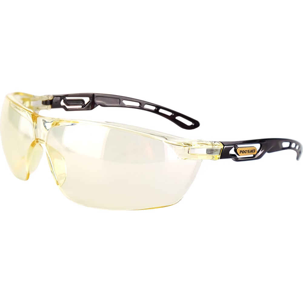 Защитные открытые очки РОСОМЗ, цвет светло-желтый 15860 О58 ВЕРСУС StrongGlass 2-1,2 РС - фото 1