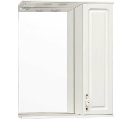 Изображение товара Зеркальный шкаф Style Line Олеандр-2 650/С, рельеф пастель ЛС-00000202