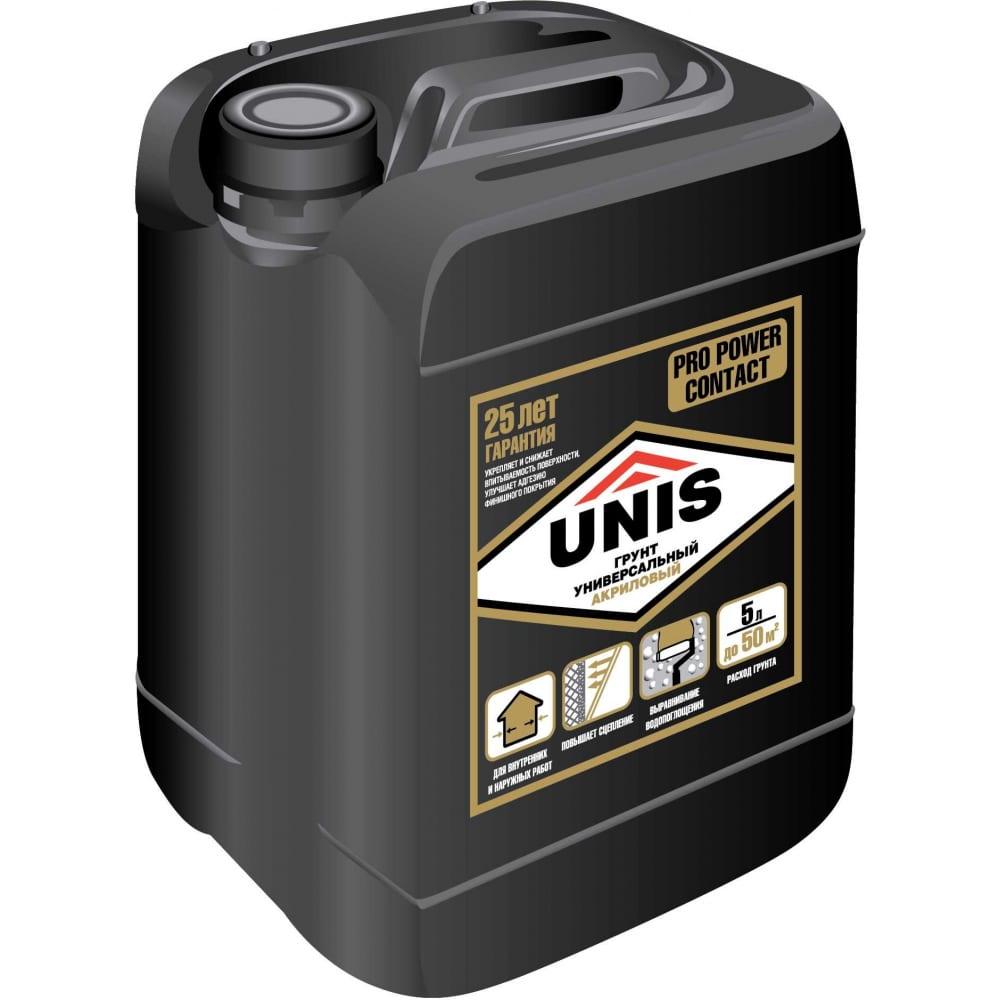 Универсальная грунтовка UNIS шпатлевка unis gs 110 gipsseam гипс универсальная 5 кг