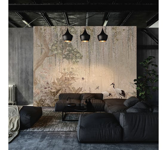 Изображение товара Фотообои ООО Ортограф Spring garden sepia 3.97x2.7 м OF_34208