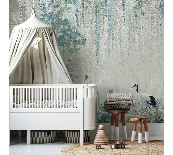 Изображение товара Фотообои ООО Ортограф Spring garden blue 3.97x2.7 м OF_34209