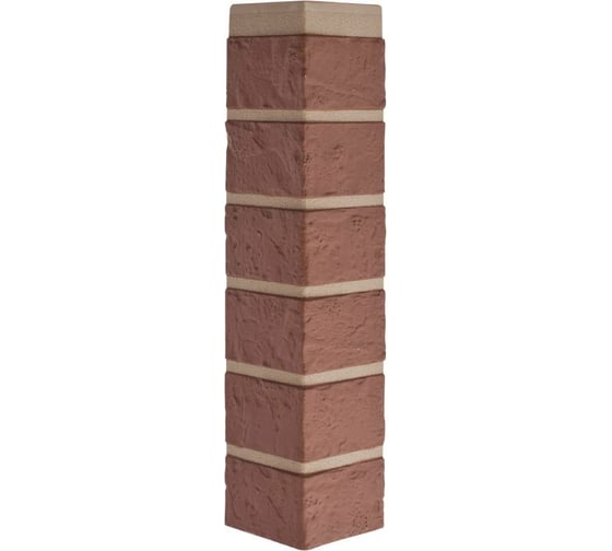 Изображение товара Наружный угол к фасадным панелям Альта Профиль КИРПИЧ КРАСНЫЙ 4673