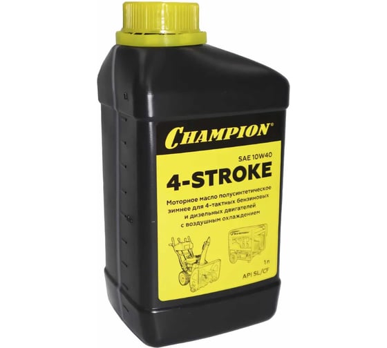 Изображение товара Масло полусинтетическое зимнее (1 л; 10W40; SL/CF) для 4-тактных двигателей Champion 952853