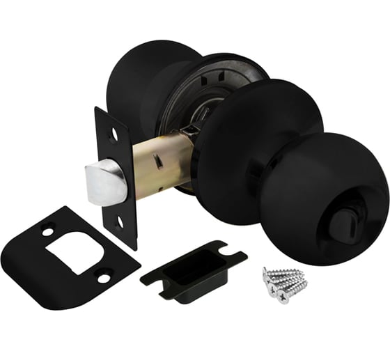 Изображение товара Ручка защелка Ajax 6082 BL-B (фиксатор) черный 44443