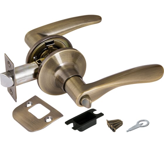 Изображение товара Ручка защелка Ajax 6010 AB-B (фиксатор) бронза 44437