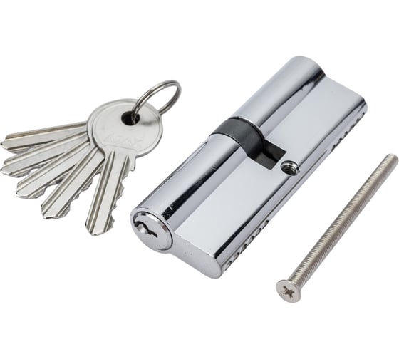 Изображение товара Цилиндровый механизм Ajax AZ100/90 mm (40+10+40), CP хром, 5 кл. 43849