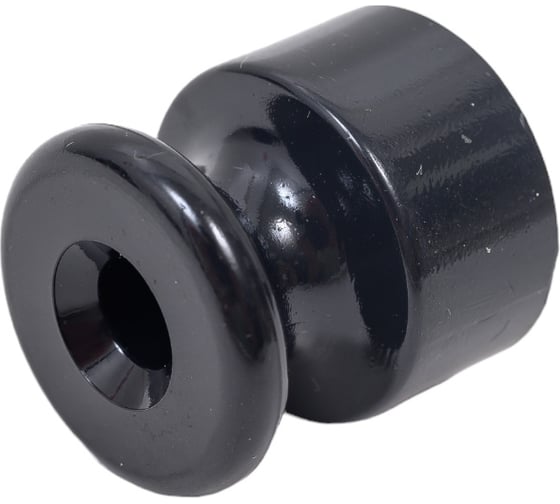 Изображение товара Фиксатор кабеля LK Studio (изолятор) для внешней проводки кабеля, черный LK Vintage 888308-5