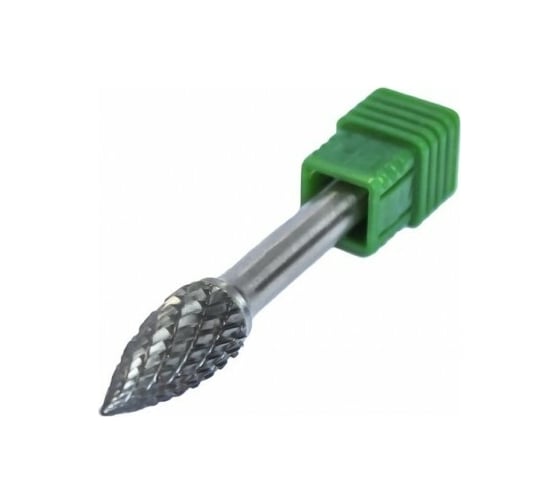 Изображение товара Шарошка коническая скругленная по металлу в пластиковом футляре 16 мм, хв-к 6 мм Rockforce RF-617G1625