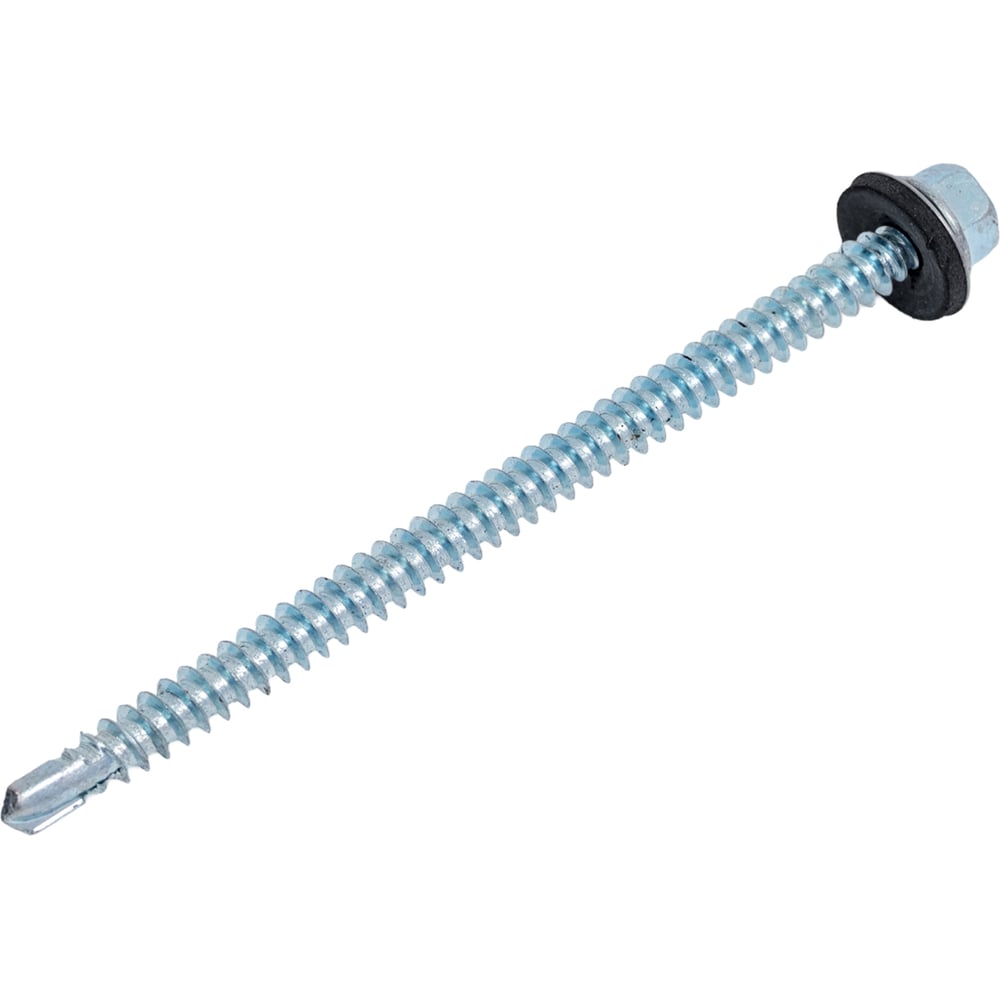 Изображение товара Кровельный саморез КВАДРА 5.5x90 цинк, сверло, шайба, 50 шт