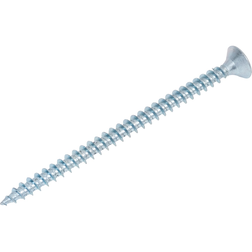 Изображение товара Универсальный саморез КВАДРА 6x90 белый цинк потайная головка 100 шт