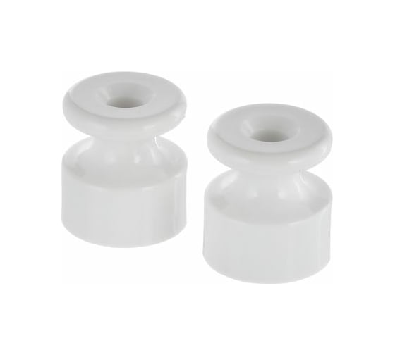 Изображение товара Фиксатор кабеля LK Studio (изолятор) для внешней проводки кабеля, белый LK Vintage 888304-5