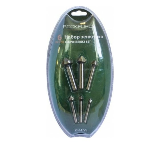 Изображение товара Набор зенкеров Rockforce 6пр., в блистере RF-44729(49319)