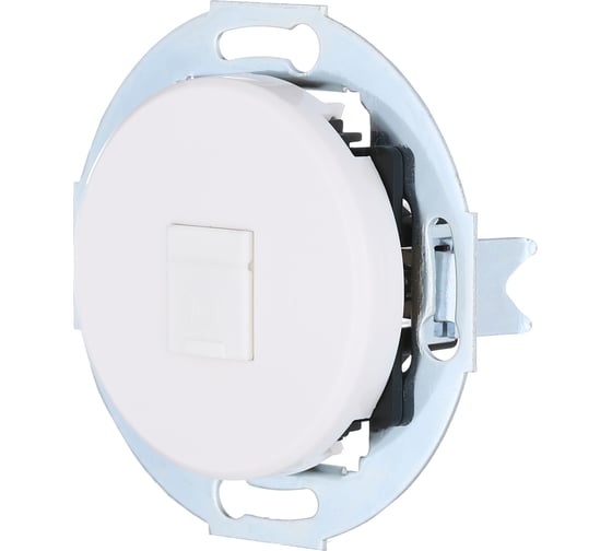 Изображение товара Телефонная розетка LK Studio RJ-11 с накладкой, белый LK Vintage 885504-1