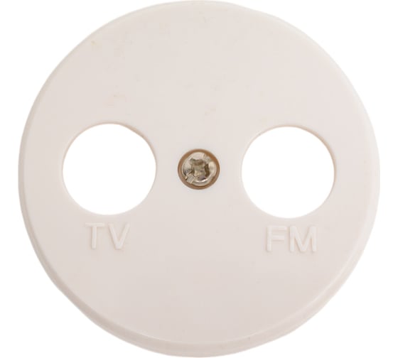 Изображение товара Накладка розетки LK Studio TV+FM, 2 отверстия, белый LK Vintage 885204-1