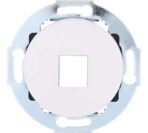 Изображение товара Накладка для телефонной розетки с суппортом LK Studio RJ-12, RJ-45 без джека, белый LK Vintage 885504-0