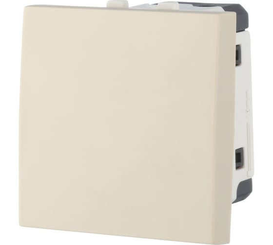 Изображение товара 1-клавишный переключатель LK Studio с двух мест 45x45 (сх.6) 16 A. 250 B, бежевый, LK45 850801-1