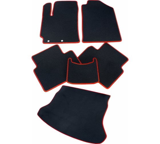 Изображение товара Коврики Vicecar ЕВА в салон и багажник для Hyundai Getz 2002-2011 SB18002R_кр