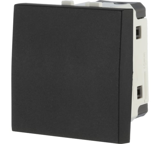 Изображение товара 1-клавишный переключатель LK Studio с двух мест 45x45 (сх.6) 16 A. 250 B, черный бархат, LK45 850808-1