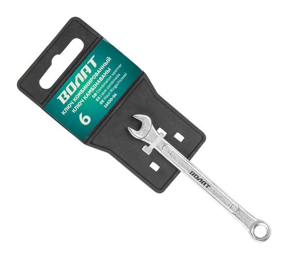 Изображение товара Комбинированный ключ ВОЛАТ 6 мм 16030-06