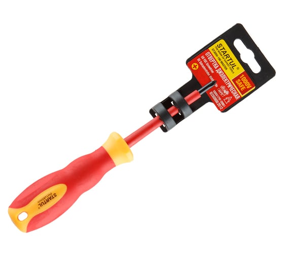 Изображение товара Диэлектрическая крестовая отвертка STARTUL PH2 ST3050-210