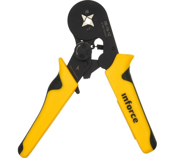Изображение товара Квадратные пресс-клещи Inforce с регулировочным винтом, 0.25-10 мм2 06-19-12