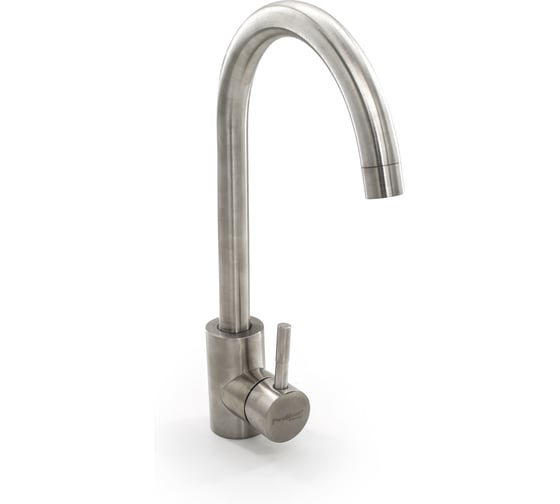 Изображение товара Смеситель для кухни РемоКолор нержавеющая сталь, керамический картридж 40 мм 67-0-780