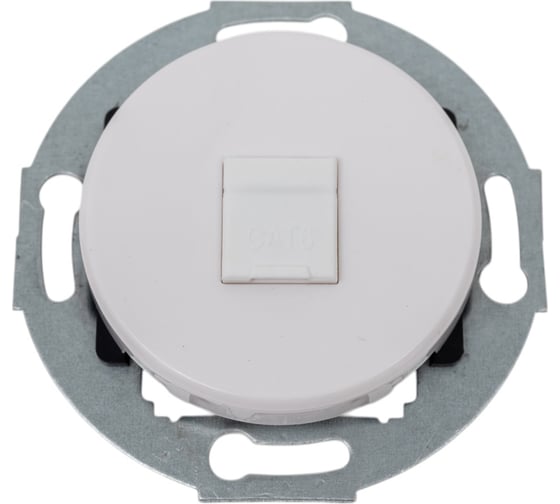 Изображение товара Компьютерная розетка LK Studio RJ-45 кат. 6, с накладкой, белая, LK Vintage 886304-1