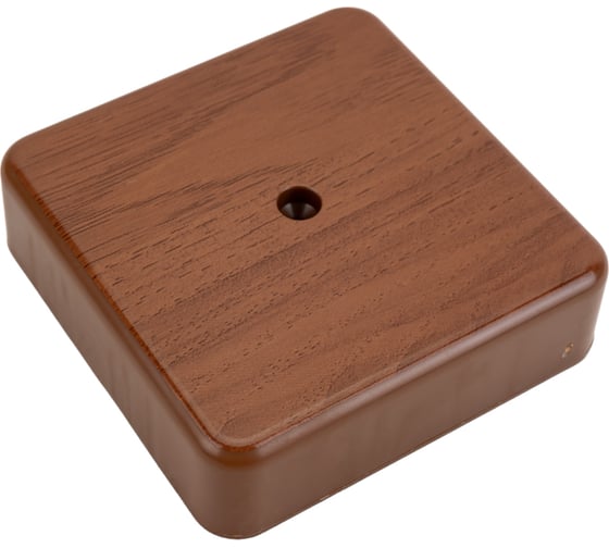 Изображение товара Распаечная коробка IEK КМ для о/п 75x75x20мм дуб UKO10-075-075-020-K24-E