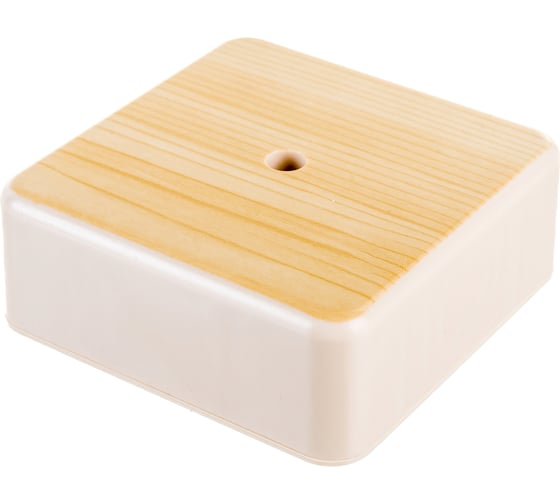 Изображение товара Распаечная коробка IEK КМ для о/п 75x75x28мм сосна UKO10-075-075-028-K34-E