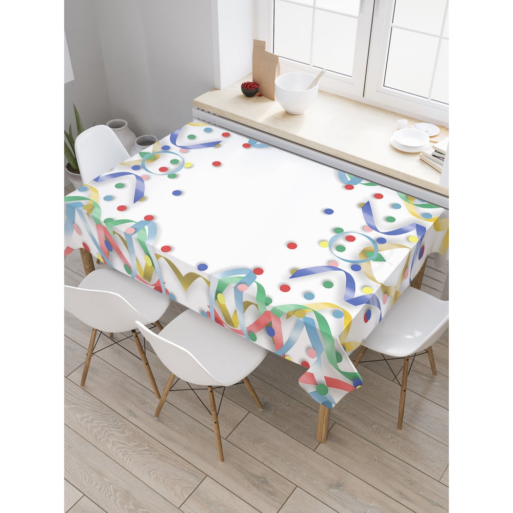 Изображение товара Прямоугольная скатерть JoyArty сатен 120x145 Новогодний дизайн