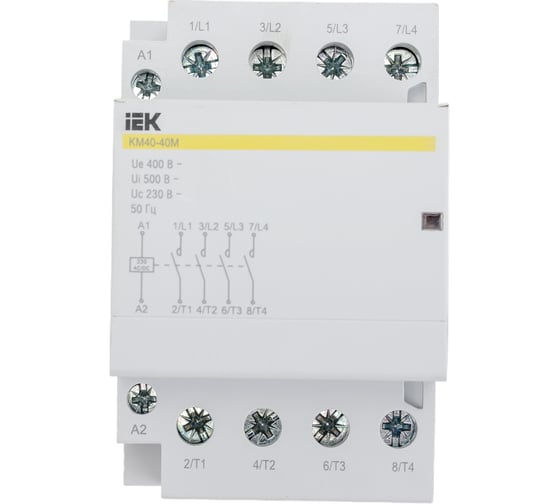 Изображение товара Модульный контактор IEK КМ40-40М AC/DC MKK21-40-40