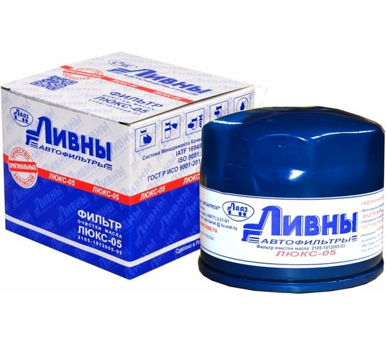 Изображение товара Фильтр масляный ЛЮКС для ВАЗ/LADA/Chevrolet Ливны 2105-1012005-03