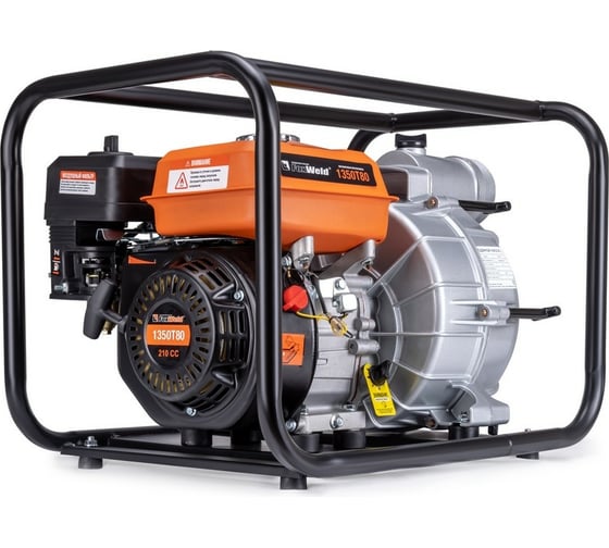 Изображение товара Бензиновая мотопомпа для грязной воды Foxweld 1350T80 8637