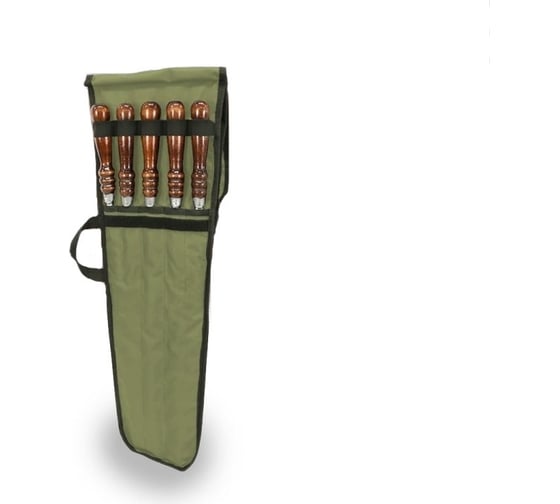 Изображение товара Чехол для шампуров Tplus на 10 шт., 230x800 мм, оксфорд 600, олива T019378