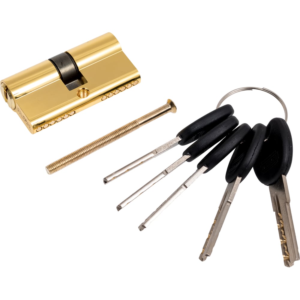 Изображение товара Цилиндр дверной PALIDORE 60PB 30/30 ключ/ключ золото надежность безопасность