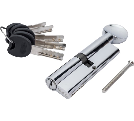 Изображение товара Цилиндр PALIDORE 100PC 50/50С ключ/завертка, хром блестящий 98760905