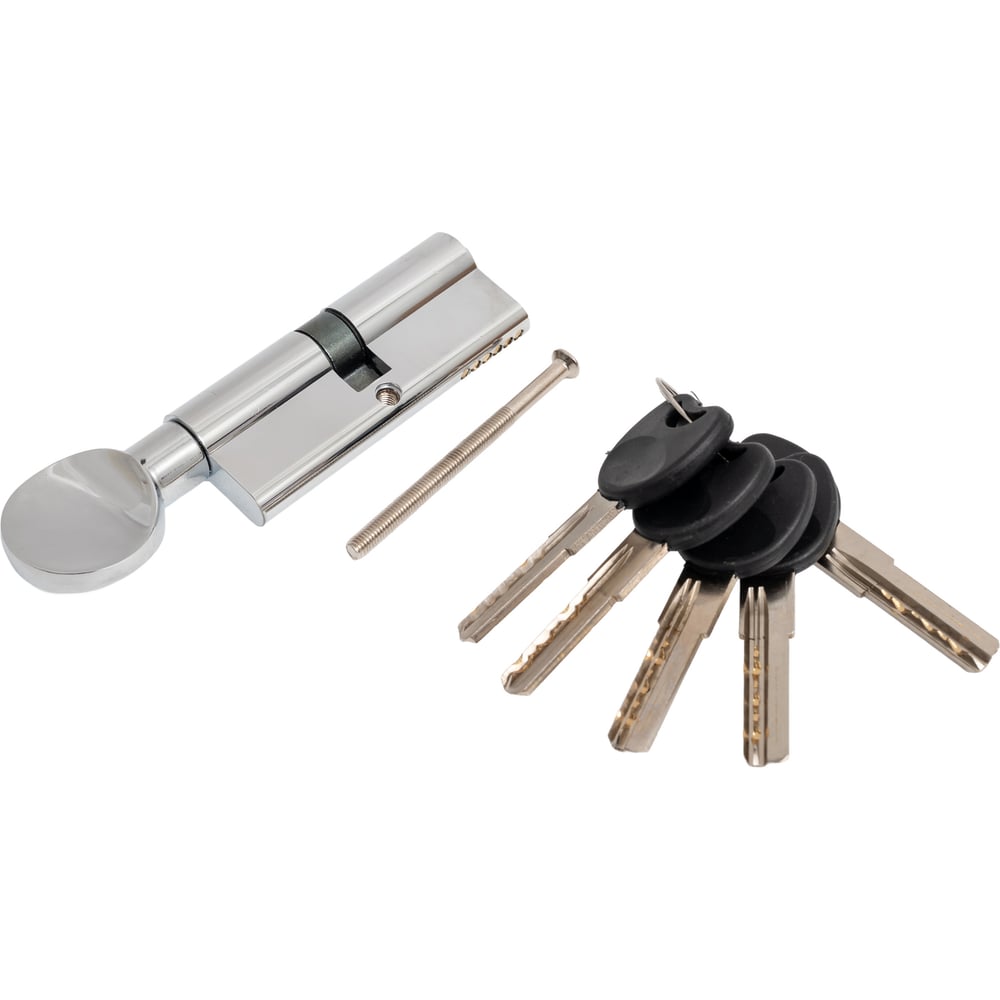 Изображение товара Цилиндр PALIDORE 80PC 40/40С ключ/завертка, хром блестящий 98760928