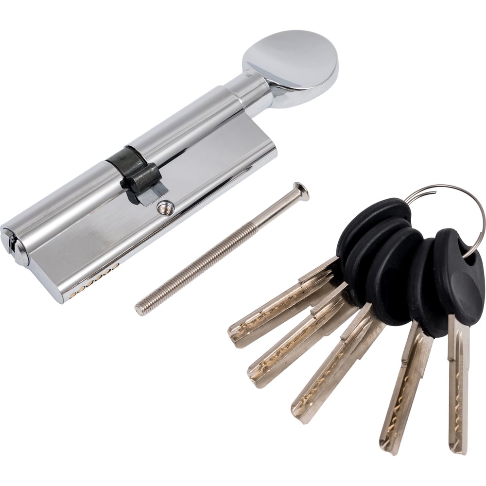 Изображение товара Цилиндр PALIDORE 90PC 45/45С ключ-завертка хром блестящий