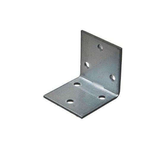Изображение товара Крепежный равносторонний уголок STARFIX KUR 40x40x40 мм, белый цинк SMP-25836-1