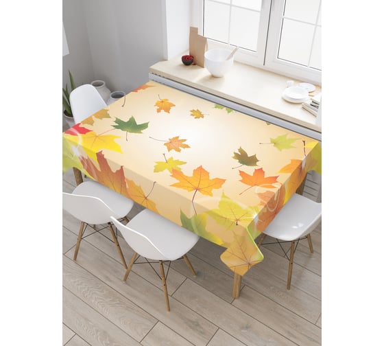 Изображение товара Прямоугольная скатерть JoyArty Кленовые листья из сатена tc_2645_120x145