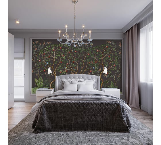 Изображение товара Фотообои ООО Ортограф Pomegranate grove dark 3.71x2.7 м OT-G_33956